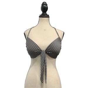 Victoria's Secret Black and White Striped Bra